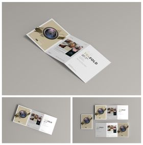 折页宣传册册子杂志样机