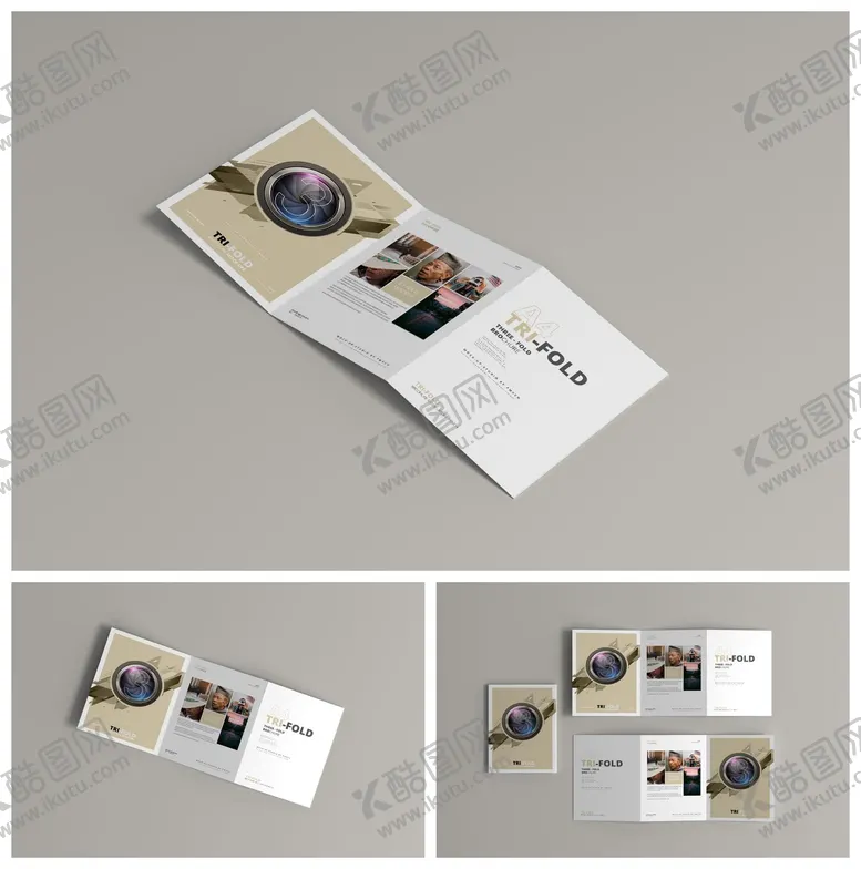 编号：41588512152020577079【酷图网】源文件下载-折页宣传册册子杂志样机