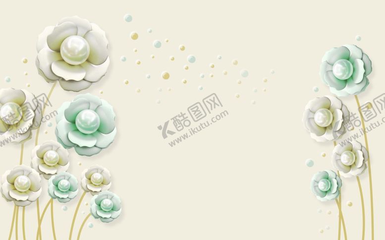编号：97705210181156423424【酷图网】源文件下载-珍珠花卉背景