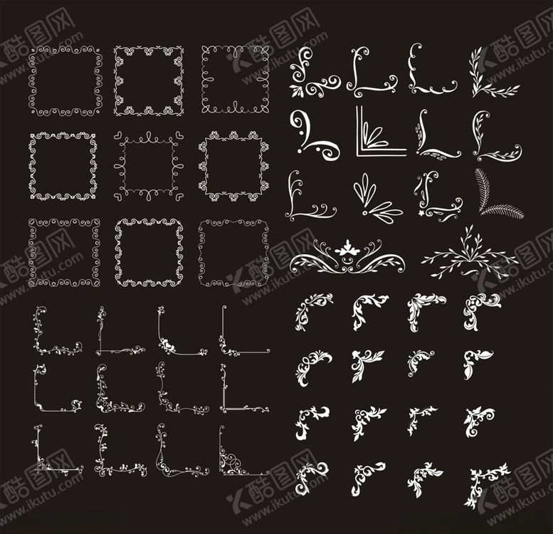 编号：33675909251044515259【酷图网】源文件下载-花边花框边框