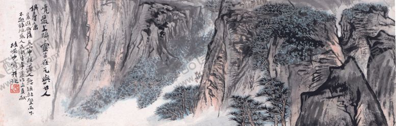 编号：87303105130652038684【酷图网】源文件下载-水墨山水国画风景