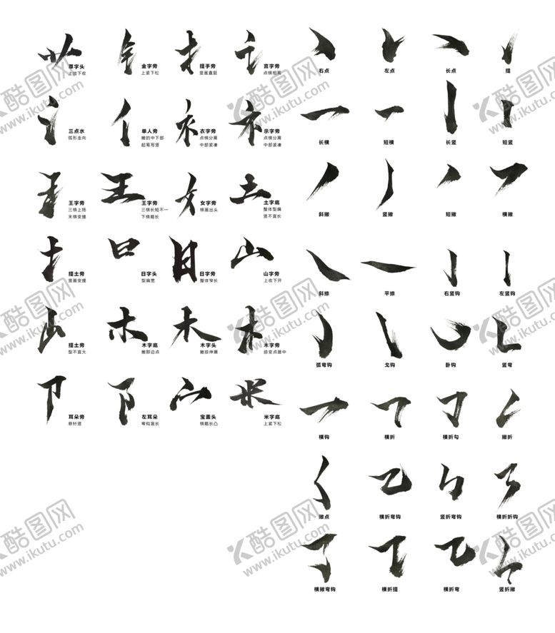 编号：14655407080715496912【酷图网】源文件下载-书法笔触