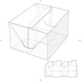 包装盒刀版图 纸盒刀版纸盒模板