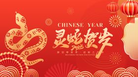 创意简约蛇年