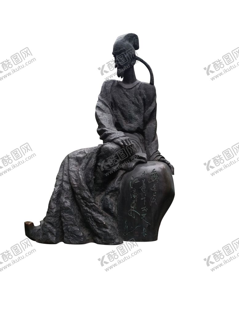 编号：75362009280918289759【酷图网】源文件下载-杜甫雕像诗圣诗人杜少陵