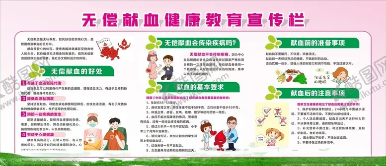 编号：36300902231421541598【酷图网】源文件下载-无偿献血健康教育