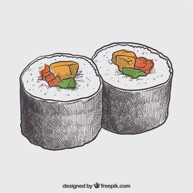 手绘寿司