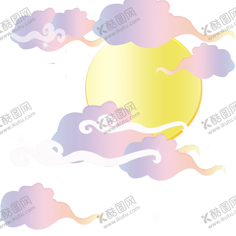 编号：33625709281745299457【酷图网】源文件下载-彩色祥云元素