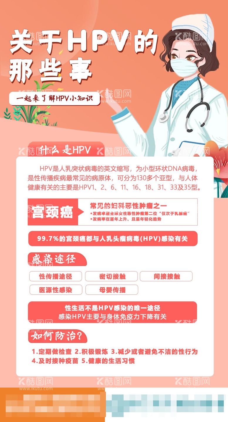 编号：68541211280141351127【酷图网】源文件下载-HPV科普海报