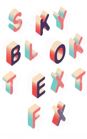 3D立体特效艺术字