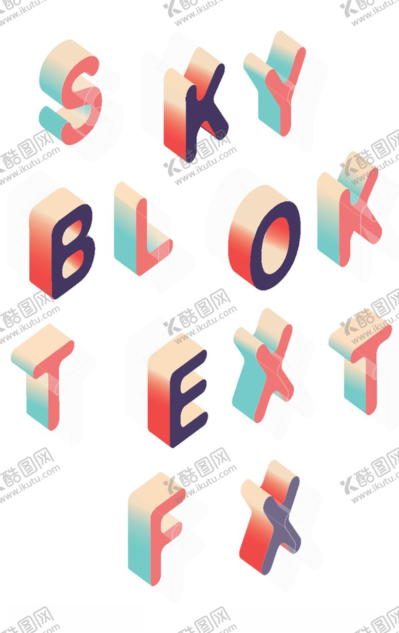 编号：97392106170203129781【酷图网】源文件下载-3D立体特效艺术字