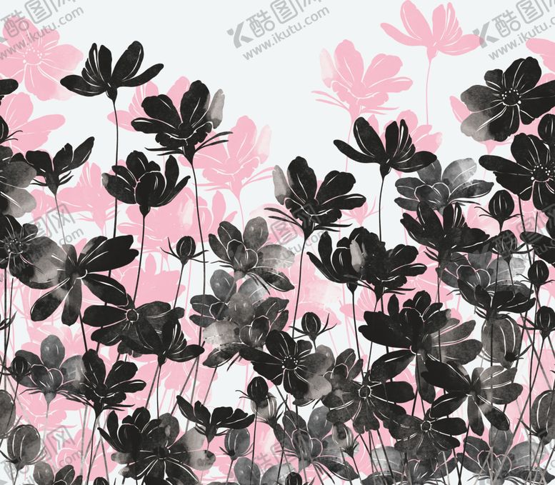 编号：45693307041103256184【酷图网】源文件下载-手绘花