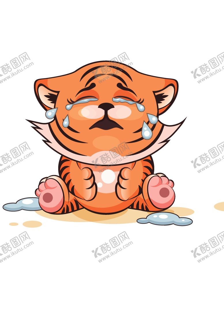 编号：89660301300456592780【酷图网】源文件下载-虎 动物 免扣 元素 二次元 