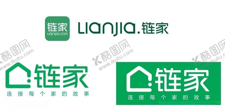编号：50275607070352205704【酷图网】源文件下载-矢量链家logo