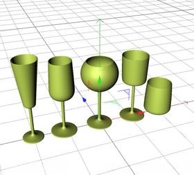 C4D模型酒杯