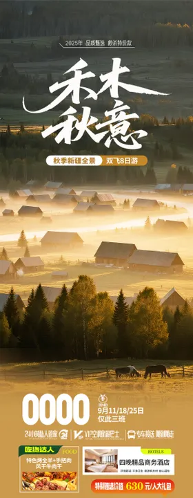 新疆禾木旅游海报