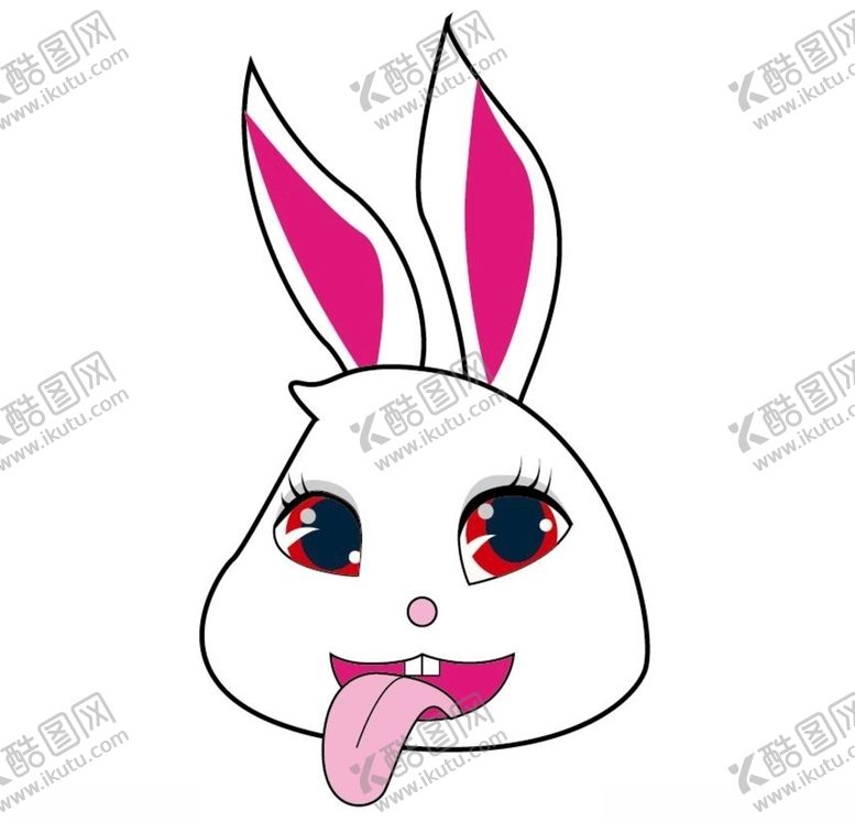 编号：46034809141725236355【酷图网】源文件下载-手绘可爱卡通兔子矢量图