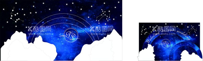 编号：94596811190845158262【酷图网】源文件下载-星空婚礼