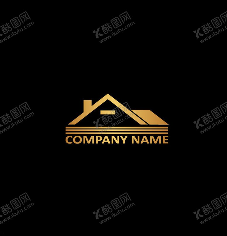 编号：44698810031537426025【酷图网】源文件下载-金色建筑图标