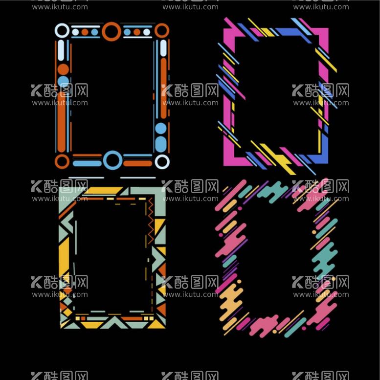 编号：71264512040223337848【酷图网】源文件下载-五彩边框