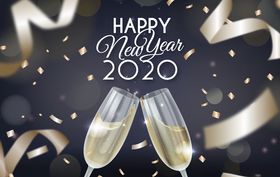 新年元旦2020海报