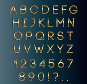 漂亮的数字字母
