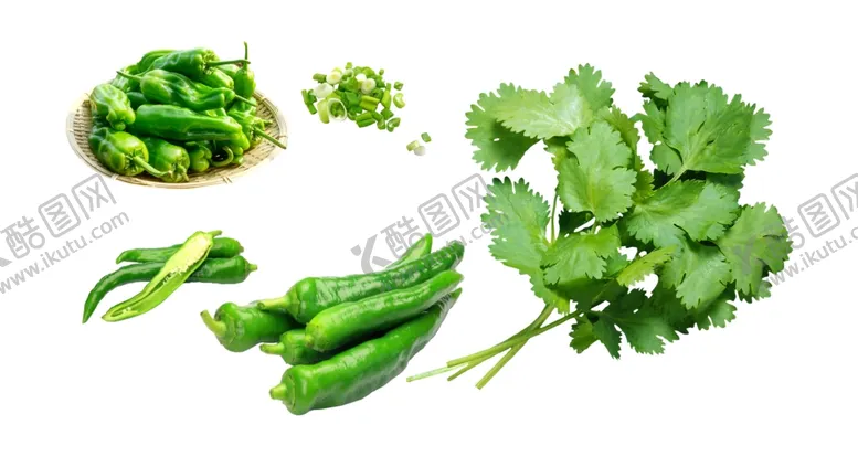 编号：75092604071305298241【酷图网】源文件下载-调料蔬菜青椒香菜葱末