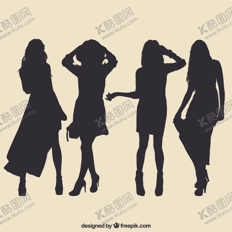编号：25516207031014081999【酷图网】源文件下载-女性剪影品??种