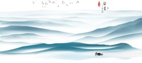 水墨画花瓣高清背景图