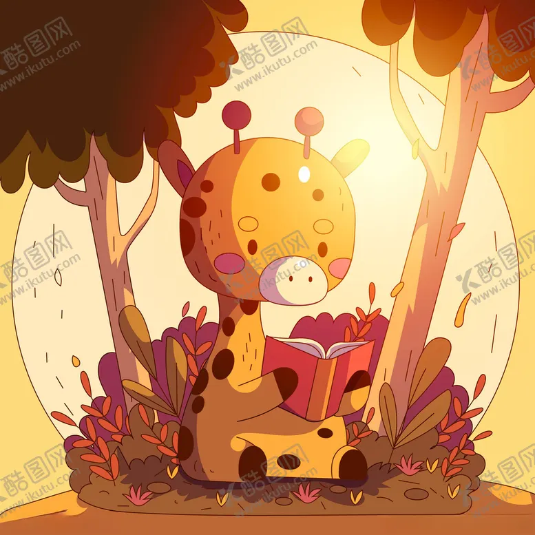 编号：69363902130550421526【酷图网】源文件下载-卡通动物插画