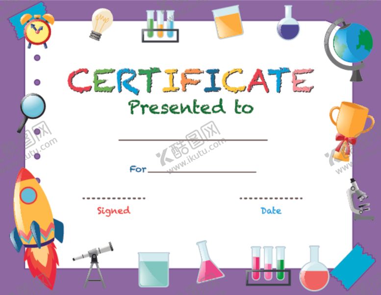 编号：73756809282138396351【酷图网】源文件下载-幼儿园奖状