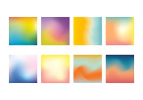 梦幻渐变背景海报设计图