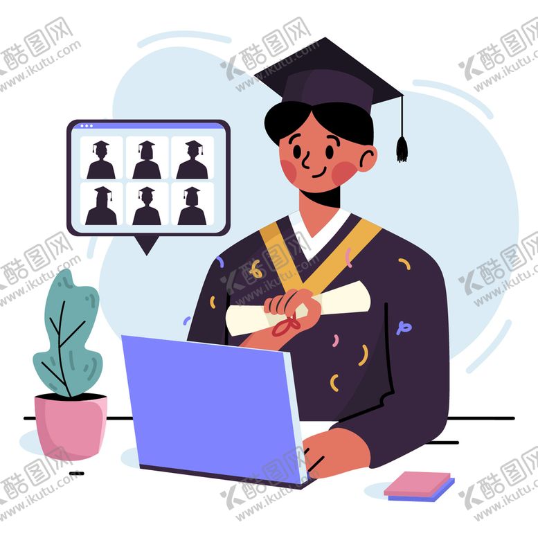 编号：41938001262229397654【酷图网】源文件下载-虚拟毕业典礼 