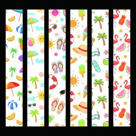 夏日海滩元素贴纸集合