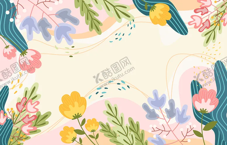 编号：30248909180157402486【酷图网】源文件下载-春天花草背景