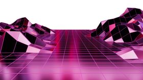 复古蒸汽波科技图案