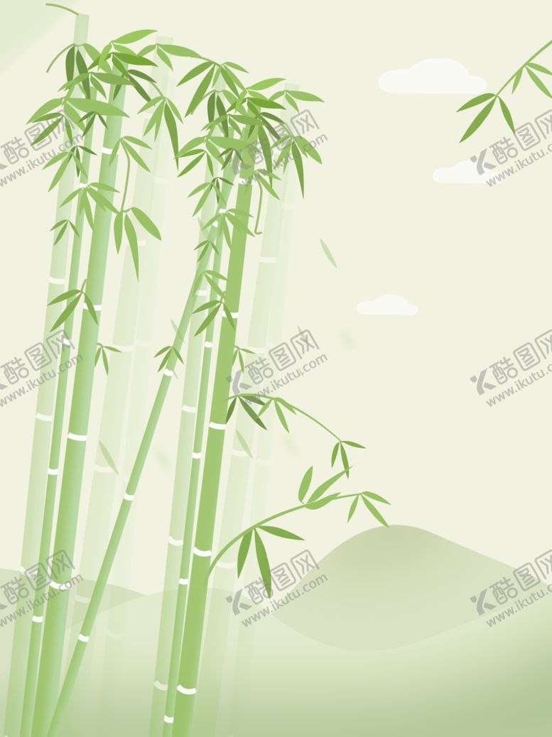 编号：81285207030219069991【酷图网】源文件下载-绿色竹子素材背景