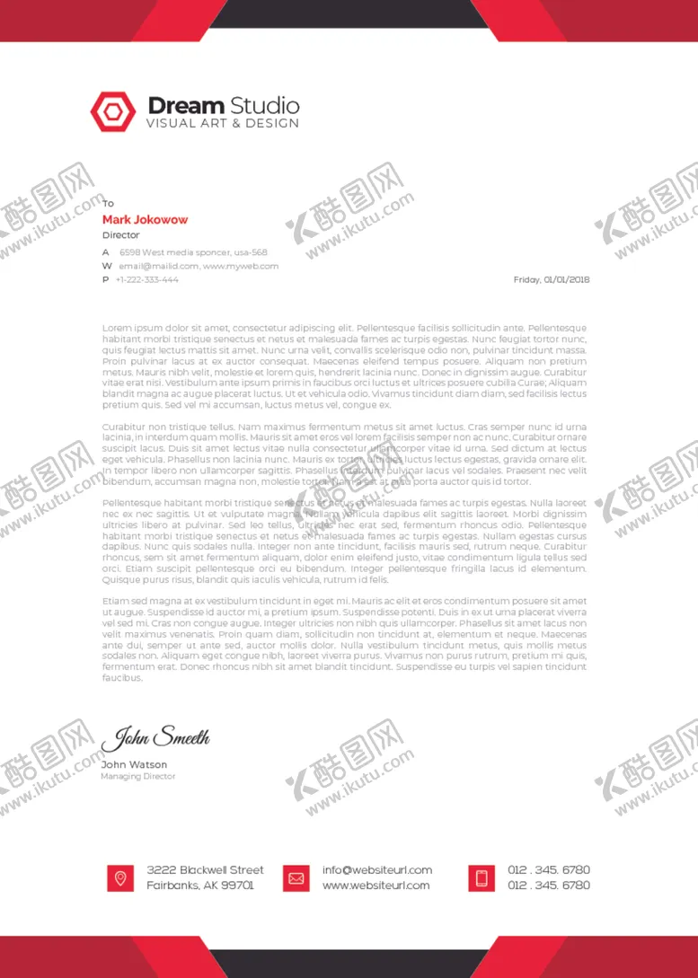 编号：36891706281209285244【酷图网】源文件下载-商务信笺模板