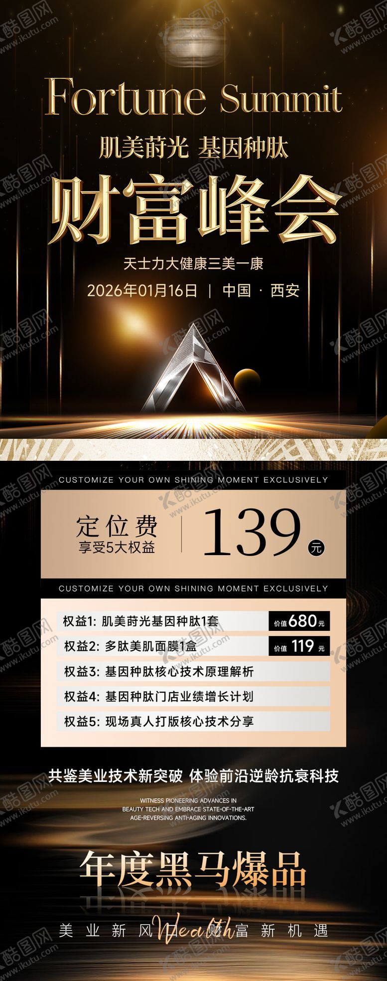 编号：46117305222018081527【酷图网】源文件下载-财富峰会定位费会员权益邀请函