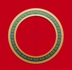 中国风边框金色