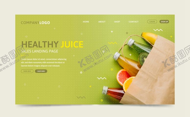 编号：97157111160649024732【酷图网】源文件下载-果汁网站登录界面