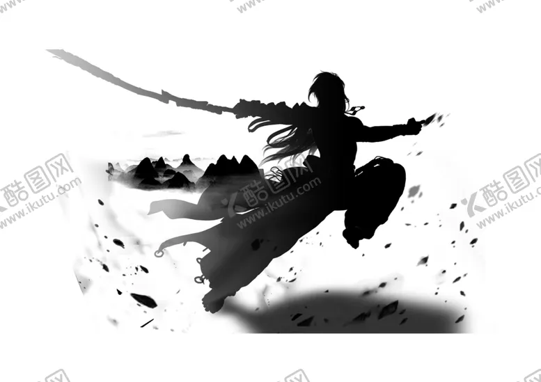编号：21915012131042138853【酷图网】源文件下载-水墨人物