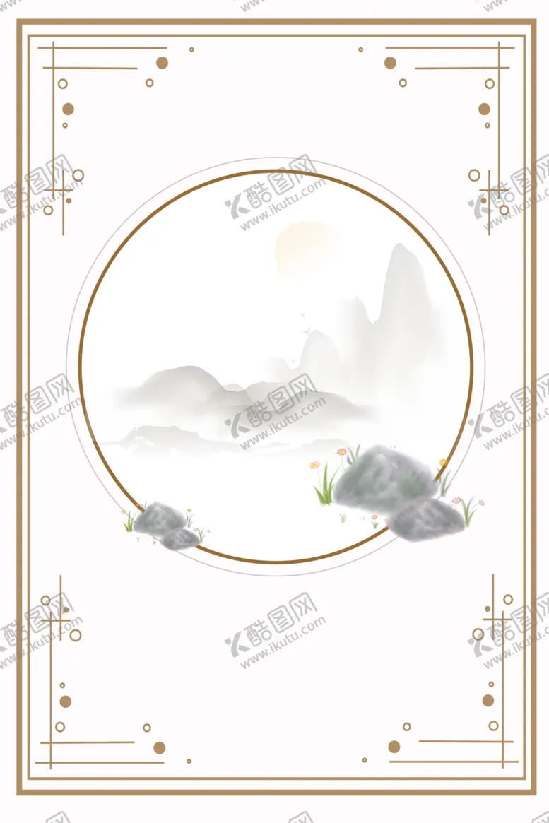 编号：47518609122231513715【酷图网】源文件下载-中式展板背景