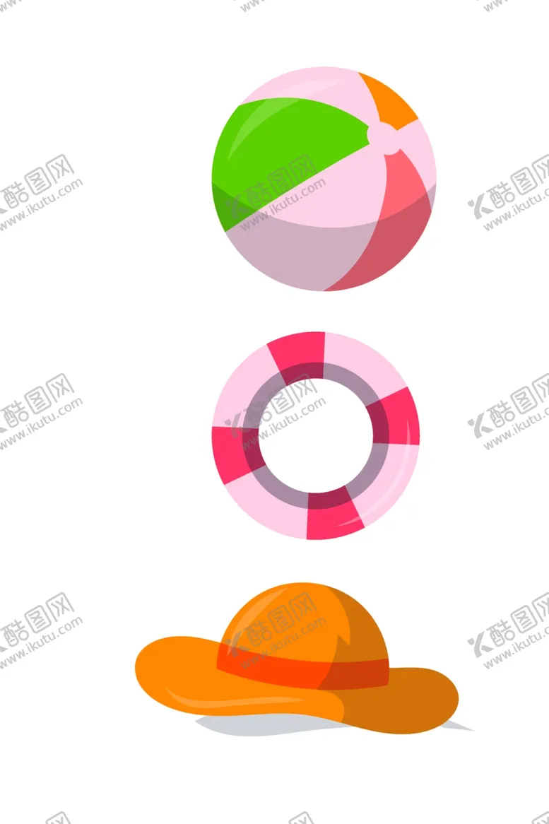 编号：34460806302242257711【酷图网】源文件下载-草帽泳圈球