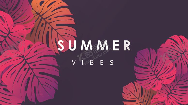 编号：76369109240100451104【酷图网】源文件下载-热带夏季背景广告