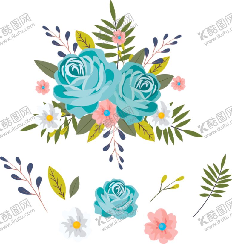 编号：50563410281017267654【酷图网】源文件下载-手绘鲜花