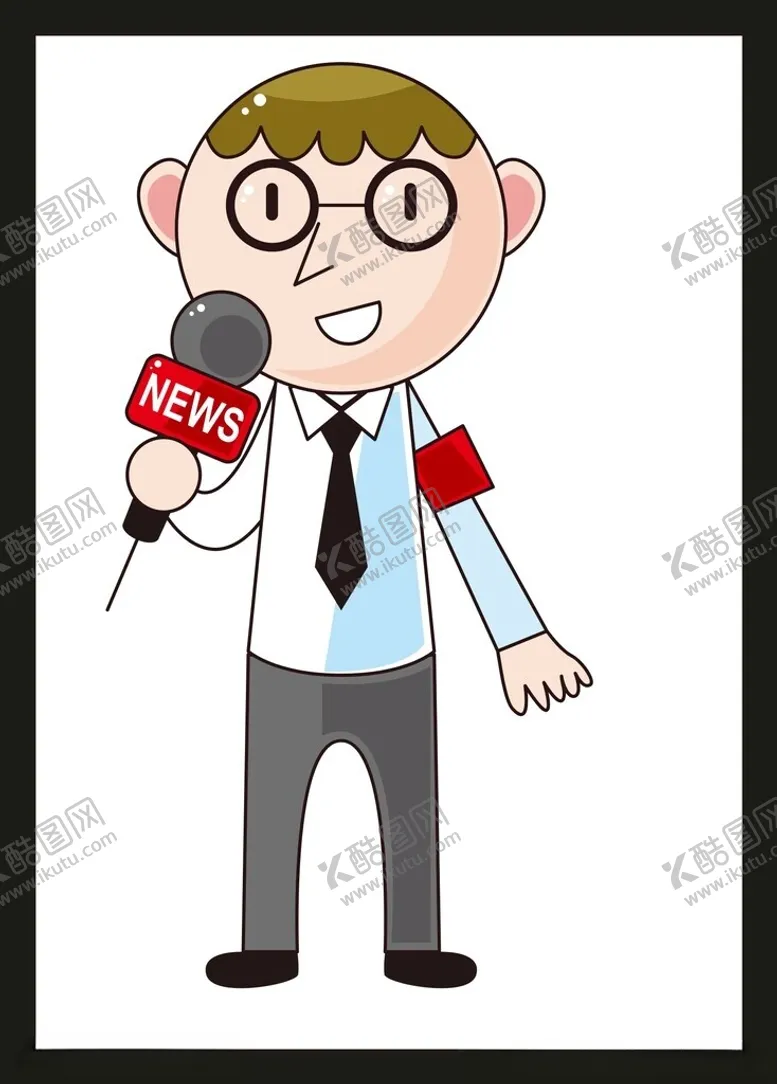 编号：47291902222319214219【酷图网】源文件下载-手绘电台主持