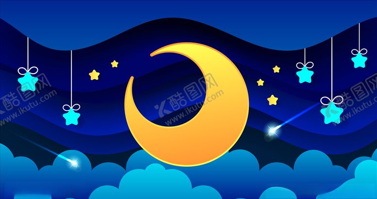 编号：87071110020600476958【酷图网】源文件下载-晚安背景