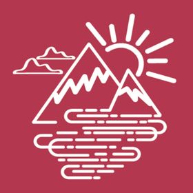 插画手绘山峰