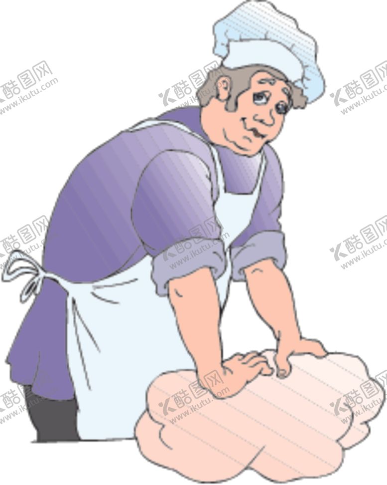 编号：74034209191032516102【酷图网】源文件下载-厨师和面